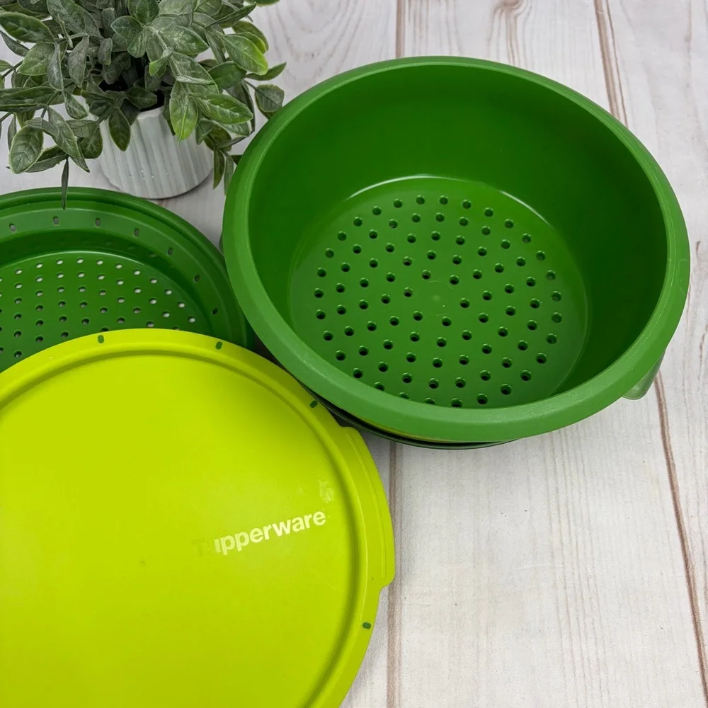TUPPERWARE Smart Steamer 4-Piece Set - Green